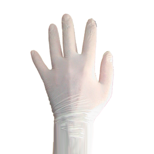 White Powdered latex gloves...