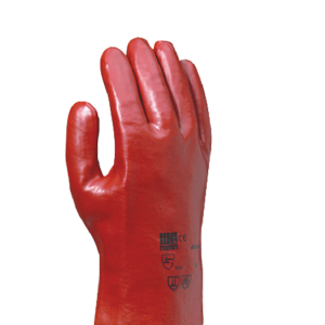 Gants PVC rouge L36 T10 par...