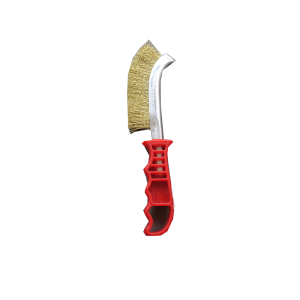 Standard steel brush with PVC handle