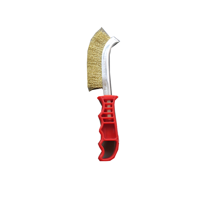 Standard steel brush with PVC handle